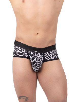 Slip Push-Up Homme Jungle Luxury Noir et Blanc